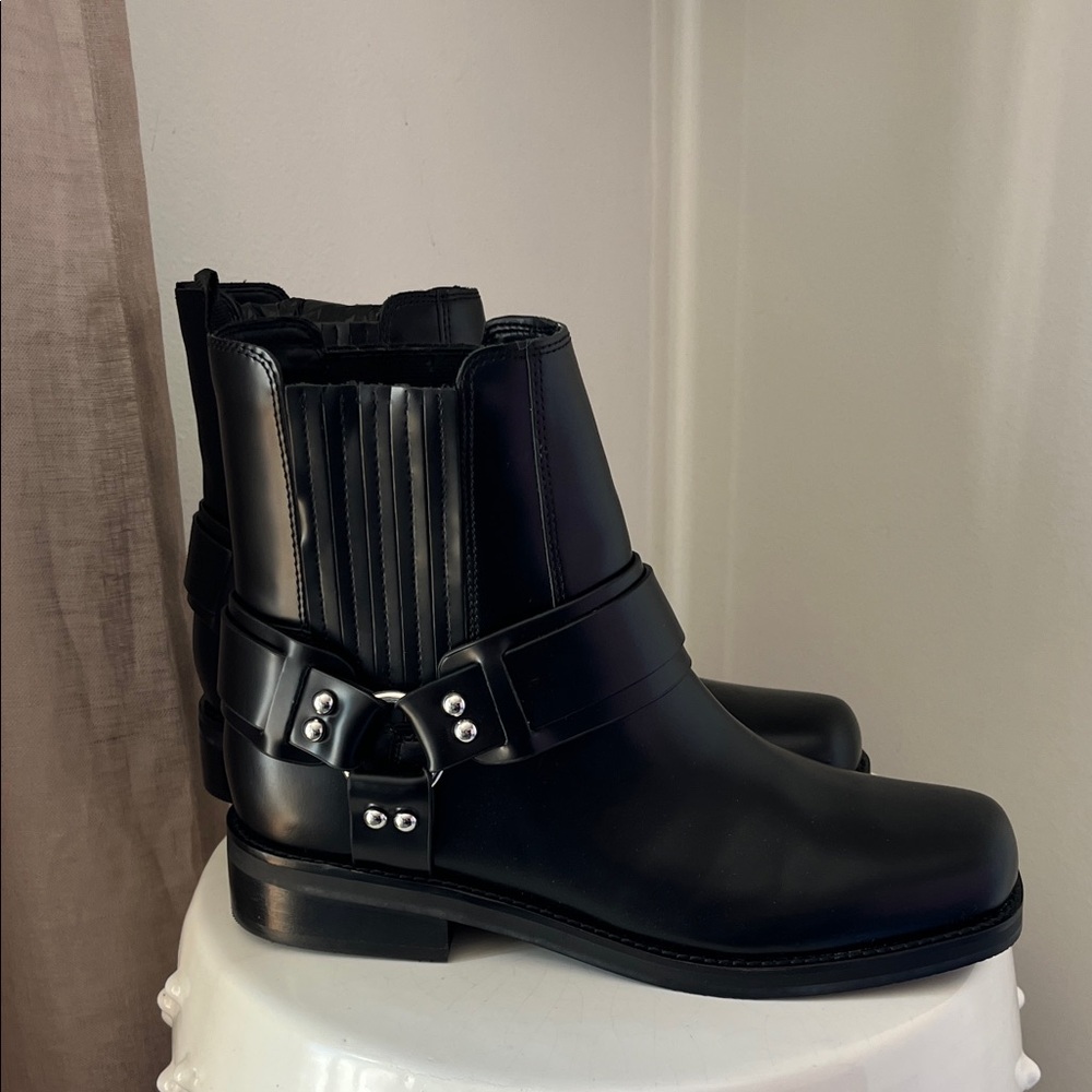 Marc Fisher Mizzie Black Ankle Boots with Buckle NEW